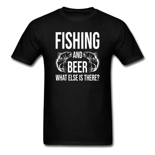 Fishing And Beer - White - Unisex Classic T-Shirt - black