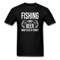 Fishing And Beer - White - Unisex Classic T-Shirt - black