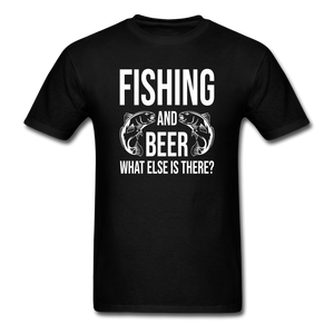 Fishing And Beer - White - Unisex Classic T-Shirt - black