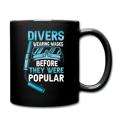 Divers Wearing Masks - Full Color Mug - black