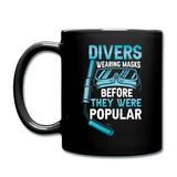 Divers Wearing Masks - Full Color Mug - black