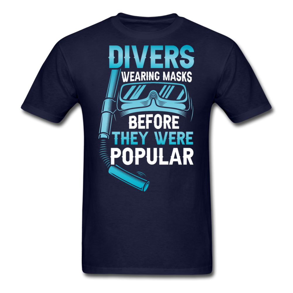 Divers Wearing Masks - Unisex Classic T-Shirt - navy