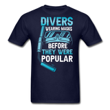 Divers Wearing Masks - Unisex Classic T-Shirt - navy
