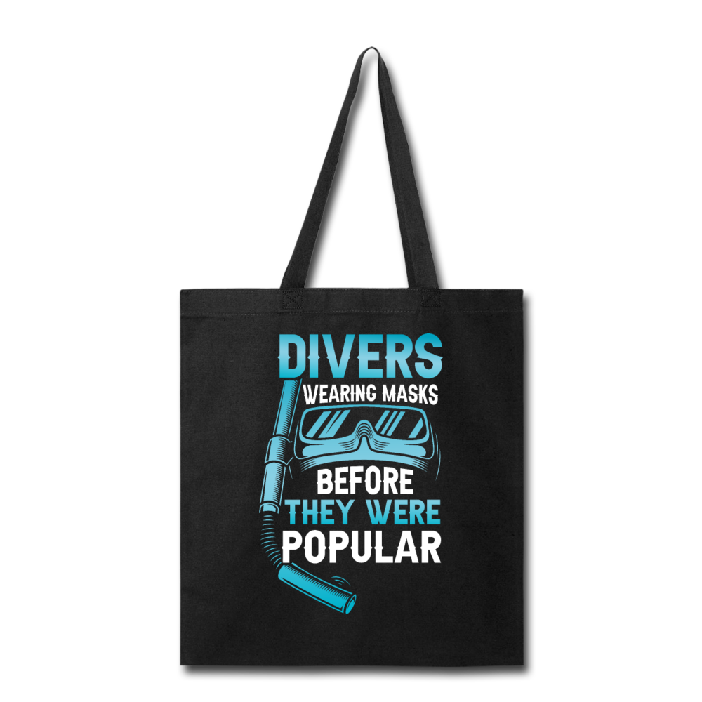 Divers Wearing Masks - Tote Bag - black