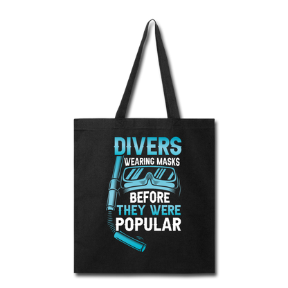 Divers Wearing Masks - Tote Bag - black