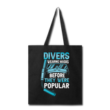 Divers Wearing Masks - Tote Bag - black