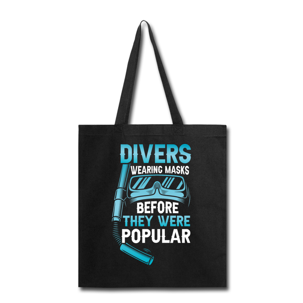 Divers Wearing Masks - Tote Bag - black