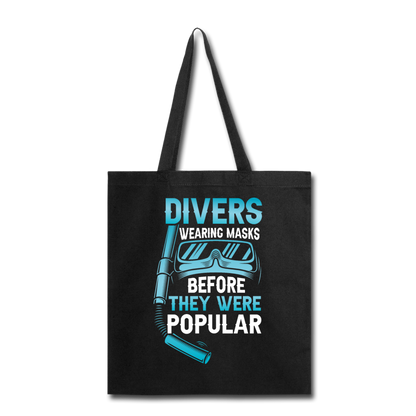 Divers Wearing Masks - Tote Bag - black