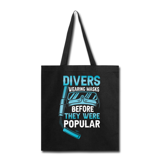 Divers Wearing Masks - Tote Bag - black