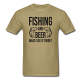 Fishing And Beer - Black - Unisex Classic T-Shirt - khaki