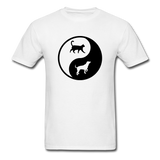 Yin And Yang - Cat And Dog - Unisex Classic T-Shirt - white