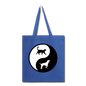 Yin And Yang - Cat And Dog - Tote Bag - royal blue