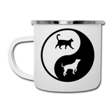 Yin And Yang - Cat And Dog - Camper Mug - white