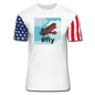 #fly - Red Biplane - Stars & Stripes T-Shirt - white