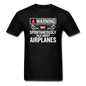 Warning Talk About Airplanes - Unisex Classic T-Shirt - black