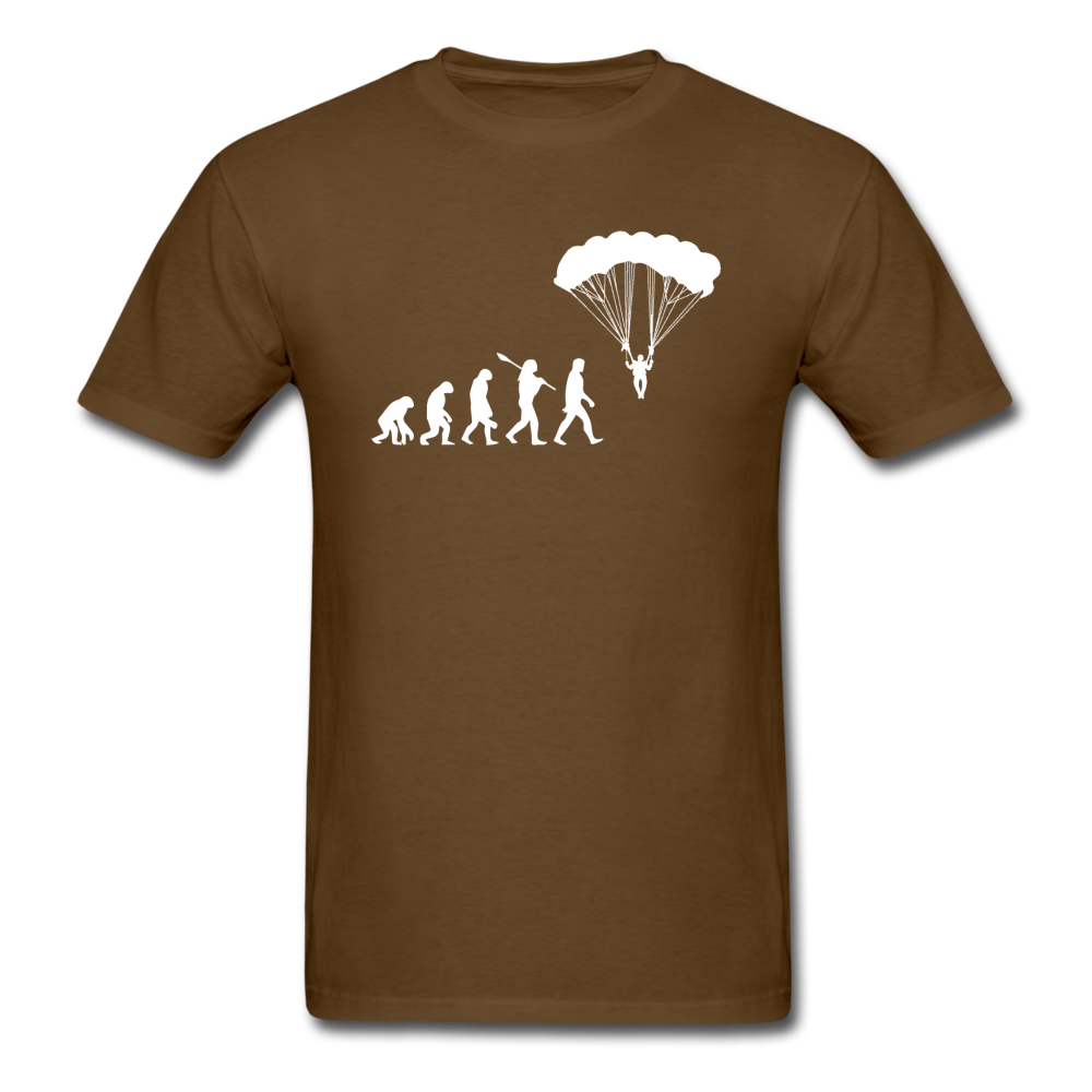 Skydiving Evolution - Unisex Classic T-Shirt - brown