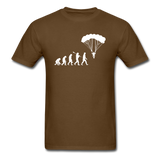 Skydiving Evolution - Unisex Classic T-Shirt - brown