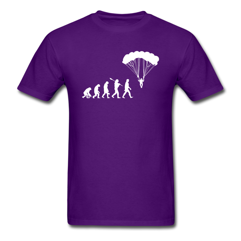 Skydiving Evolution - Unisex Classic T-Shirt - purple