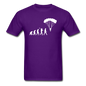 Skydiving Evolution - Unisex Classic T-Shirt - purple