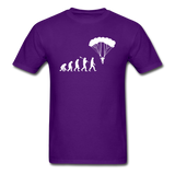 Skydiving Evolution - Unisex Classic T-Shirt - purple
