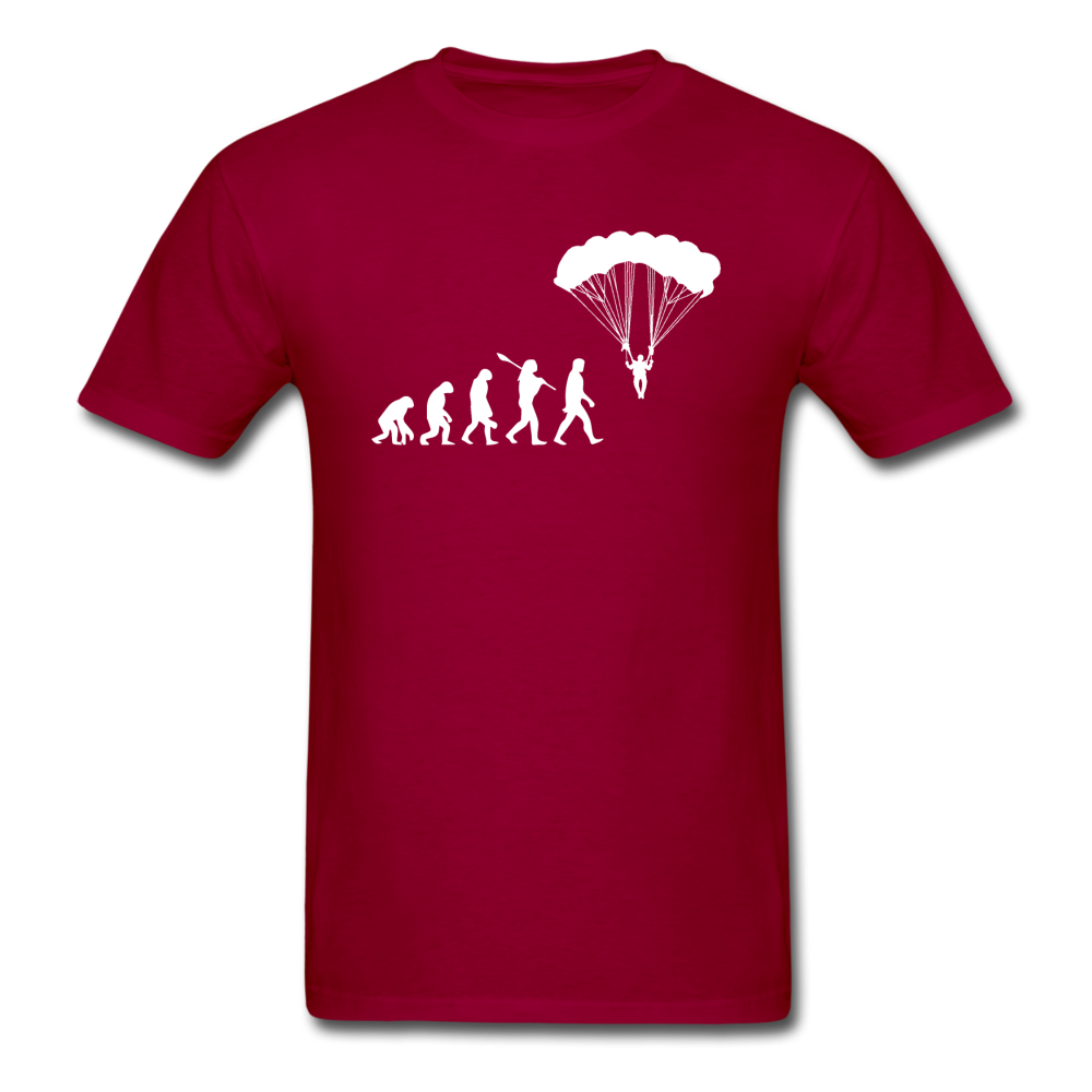 Skydiving Evolution - Unisex Classic T-Shirt - dark red