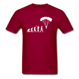 Skydiving Evolution - Unisex Classic T-Shirt - dark red