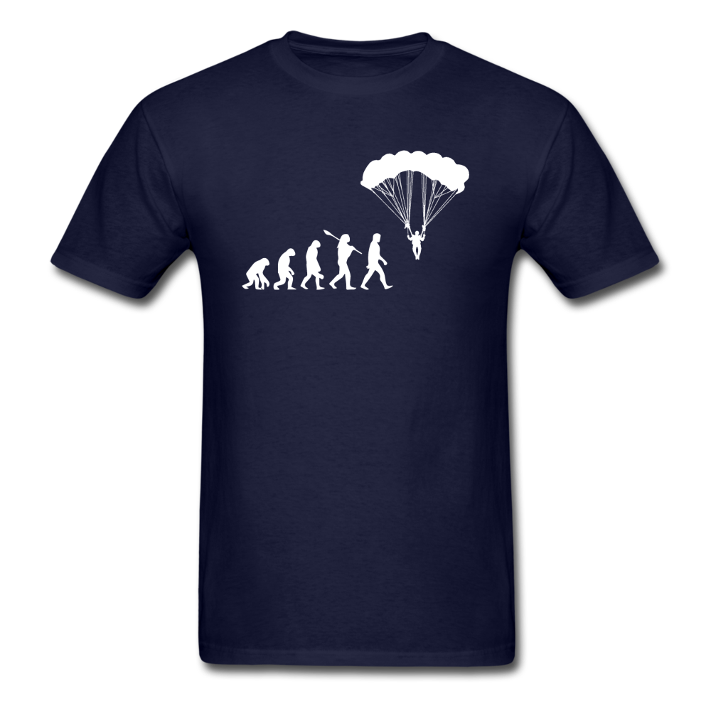 Skydiving Evolution - Unisex Classic T-Shirt - navy