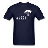 Skydiving Evolution - Unisex Classic T-Shirt - navy