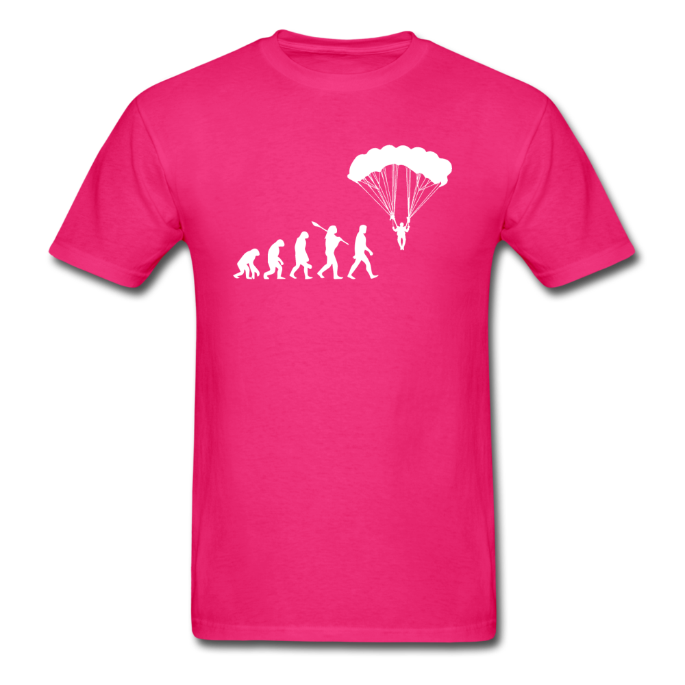 Skydiving Evolution - Unisex Classic T-Shirt - fuchsia