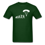 Skydiving Evolution - Unisex Classic T-Shirt - forest green