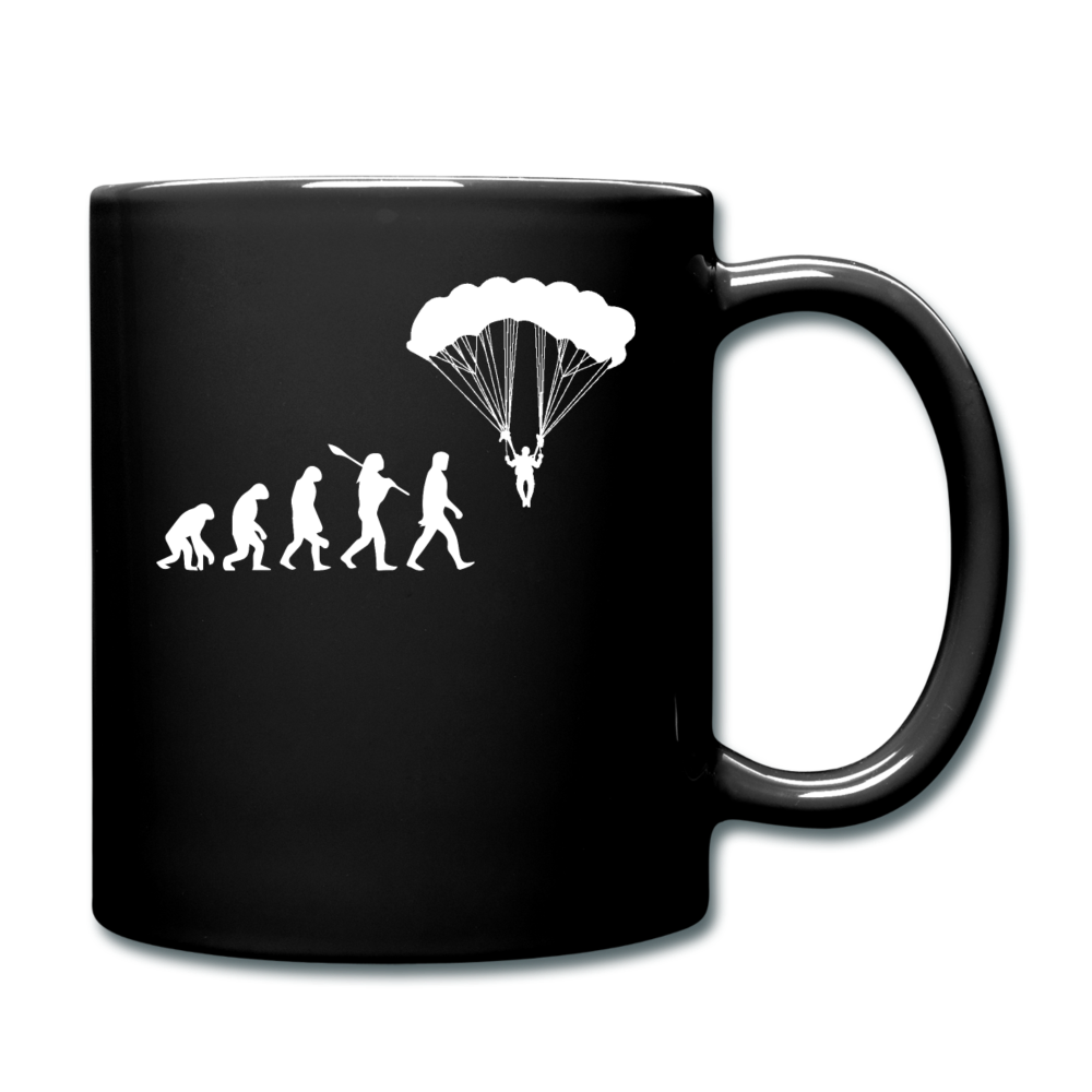 Skydiving Evolution - Full Color Mug - black