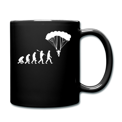 Skydiving Evolution - Full Color Mug - black