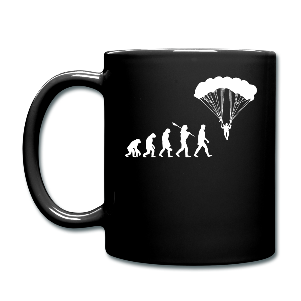 Skydiving Evolution - Full Color Mug - black