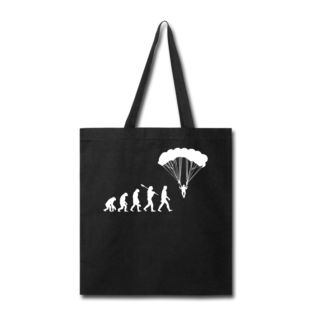 Skydiving Evolution - Tote Bag - black