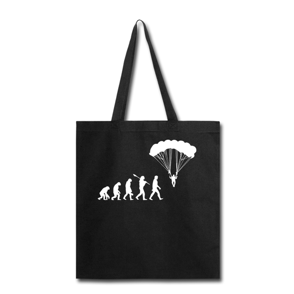 Skydiving Evolution - Tote Bag - black