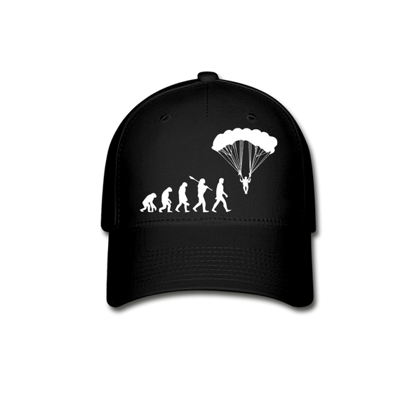 Skydiving Evolution - Baseball Cap - black