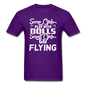 Some Girls Go Flying - Unisex Classic T-Shirt - purple