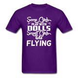 Some Girls Go Flying - Unisex Classic T-Shirt - purple