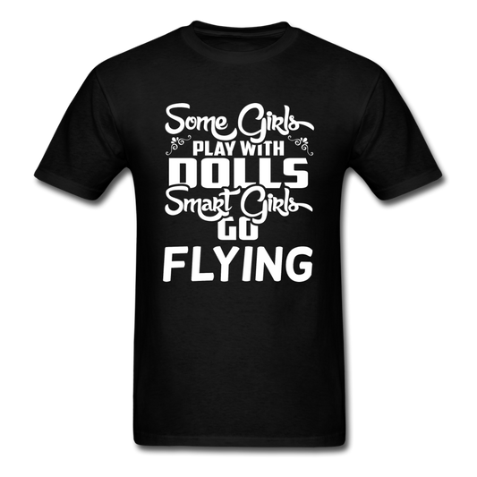 Some Girls Go Flying - Unisex Classic T-Shirt - black