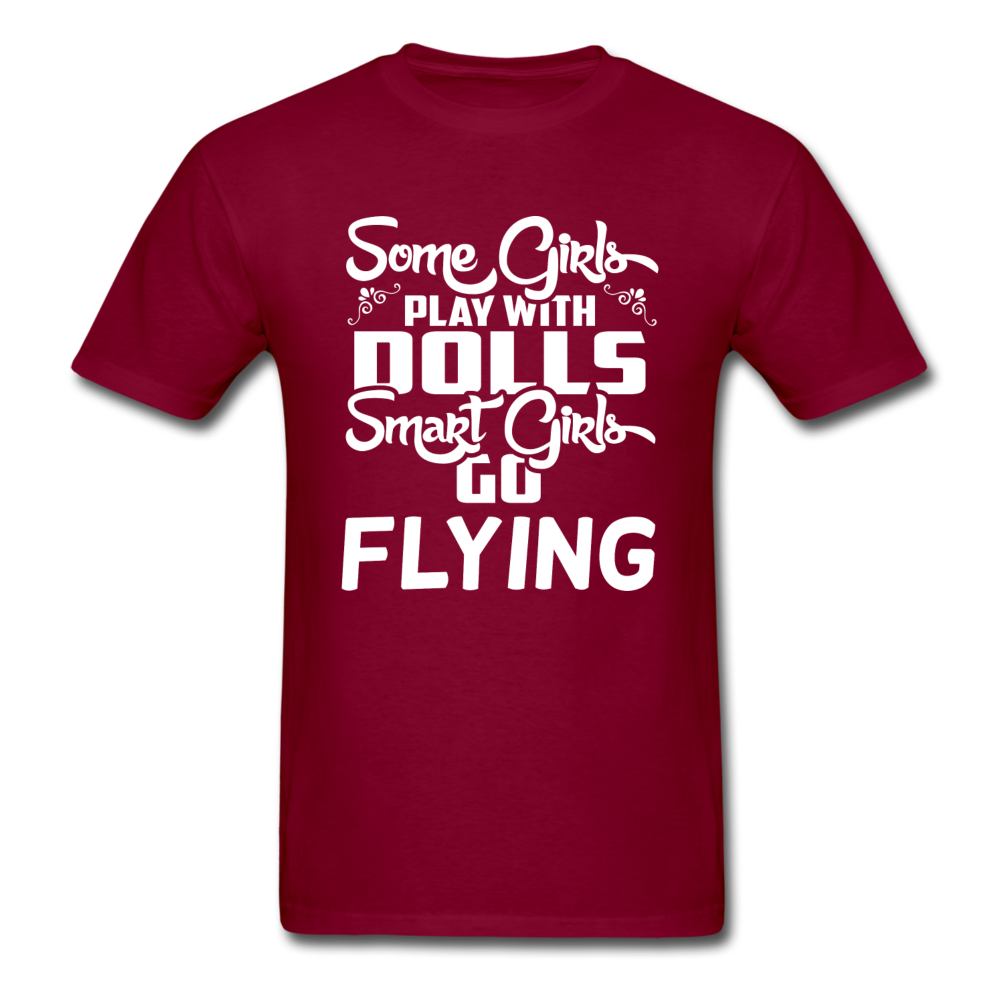 Some Girls Go Flying - Unisex Classic T-Shirt - burgundy