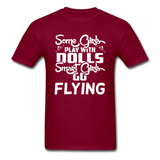 Some Girls Go Flying - Unisex Classic T-Shirt - burgundy