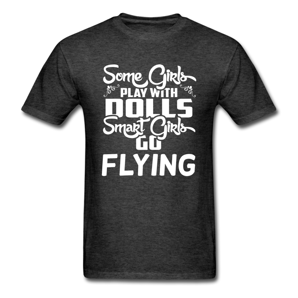 Some Girls Go Flying - Unisex Classic T-Shirt - heather black