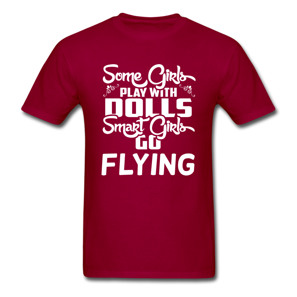 Some Girls Go Flying - Unisex Classic T-Shirt - dark red