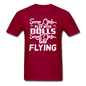 Some Girls Go Flying - Unisex Classic T-Shirt - dark red