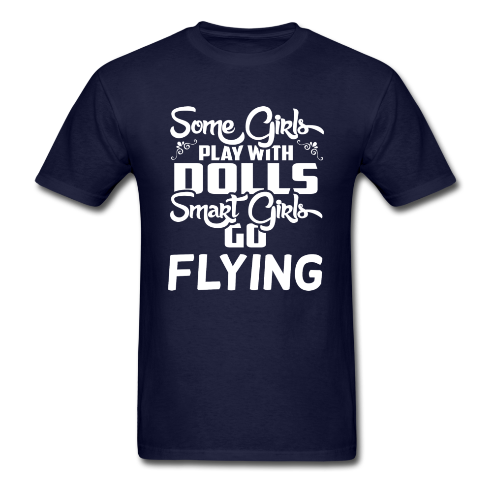 Some Girls Go Flying - Unisex Classic T-Shirt - navy