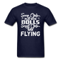 Some Girls Go Flying - Unisex Classic T-Shirt - navy