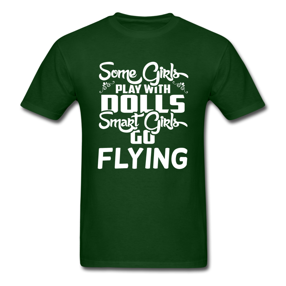 Some Girls Go Flying - Unisex Classic T-Shirt - forest green