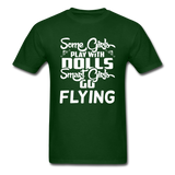 Some Girls Go Flying - Unisex Classic T-Shirt - forest green