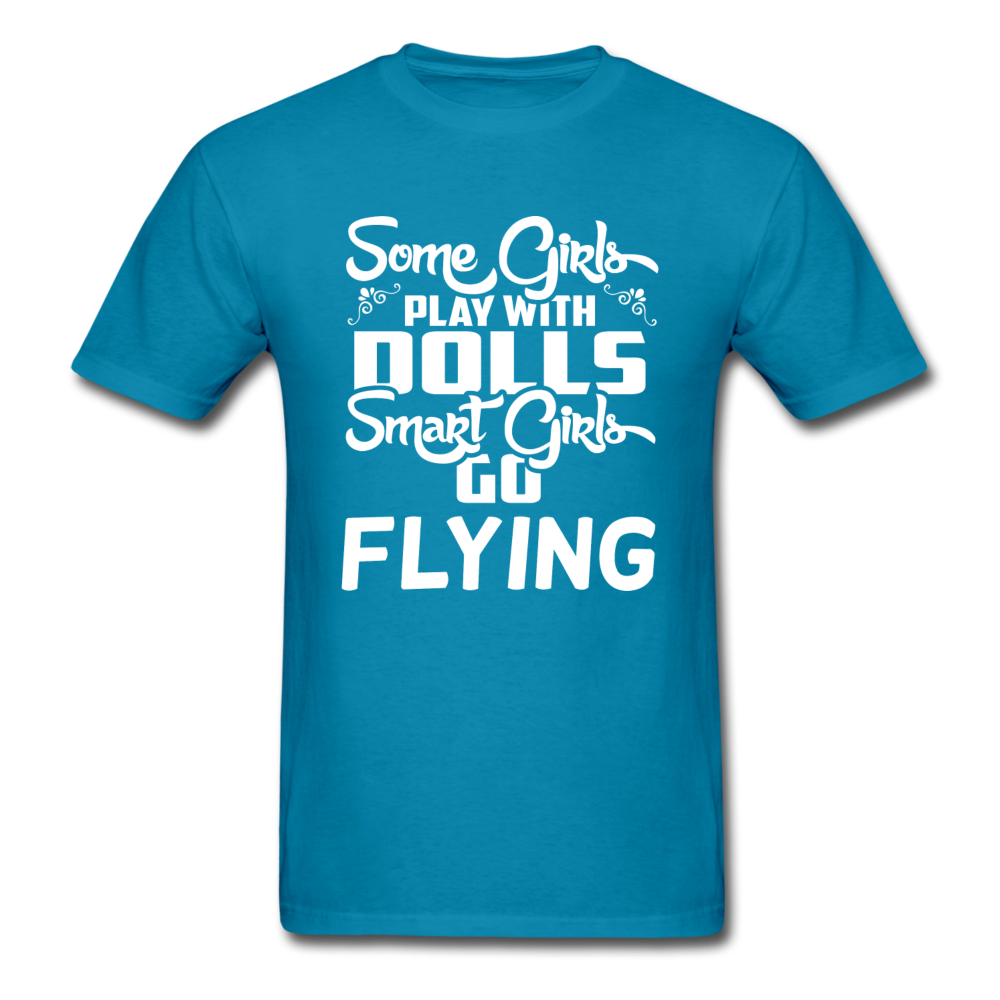 Some Girls Go Flying - Unisex Classic T-Shirt - turquoise