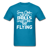 Some Girls Go Flying - Unisex Classic T-Shirt - turquoise